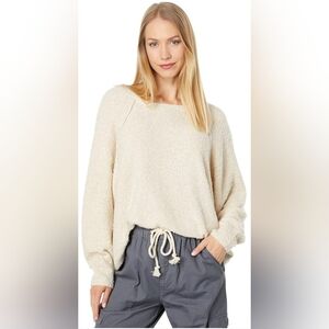 Roxy Early Morning Oversized Sweater Vanilla XS